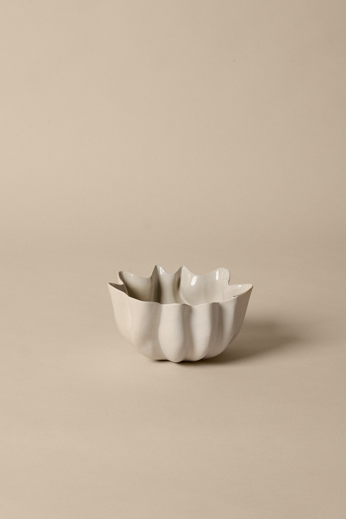 Nium skål, Ø22 cm - Off-white